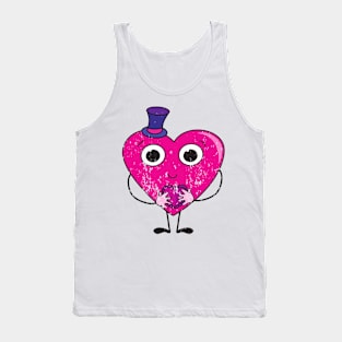 Retro Vintage Grunge Valentine's Day Tank Top